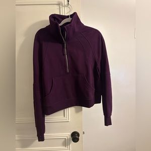 Lululemon Dramatic Magenta Funnel Neck Scuba